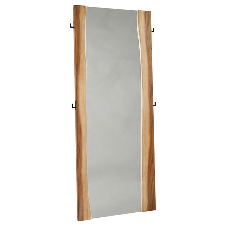 Furniture City Houma - Coaster - Winslow 31 x 76 Inch Standing Floor Mirror Smokey Walnut - 223256