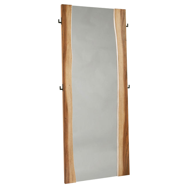 Furniture City Houma - Coaster - Winslow 31 x 76 Inch Standing Floor Mirror Smokey Walnut - 223256