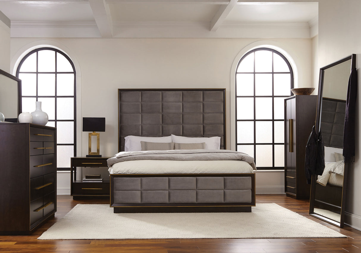 Furniture City Houma - Coaster - Durango 4-piece Eastern King Bedroom Set Smoked Peppercorn - 223261KE-S4