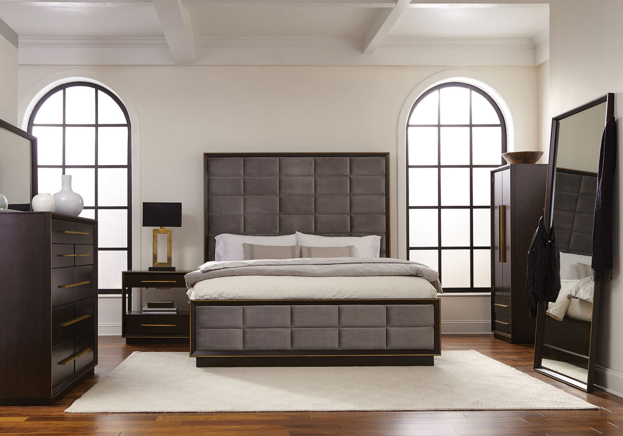Furniture City Houma - Coaster - Durango 5-piece Eastern King Bedroom Set Smoked Peppercorn - 223261KE-S5