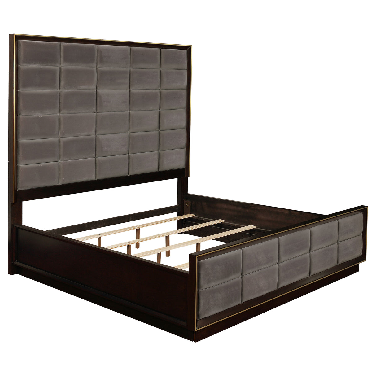 Furniture City Houma - Coaster - Durango 77-inch Eastern King Panel Bed Smoked Peppercorn - 223261KE