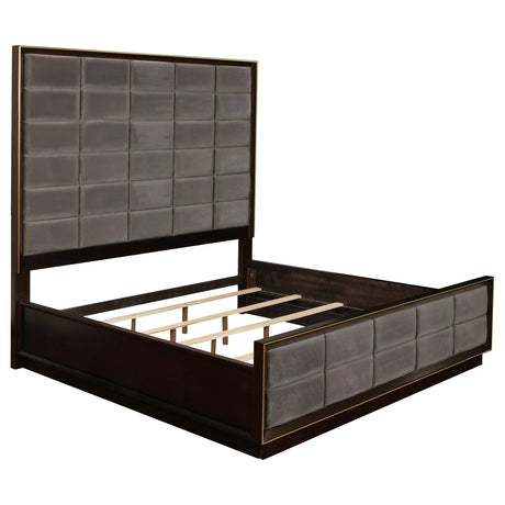 Furniture City Houma - Coaster - Durango 77-inch Eastern King Panel Bed Smoked Peppercorn - 223261KE