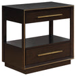 Furniture City Houma - Coaster - Durango 2-drawer Nightstand Smoked Peppercorn - 223262