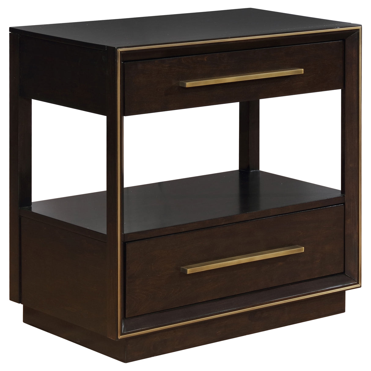 Furniture City Houma - Coaster - Durango 2-drawer Nightstand Smoked Peppercorn - 223262