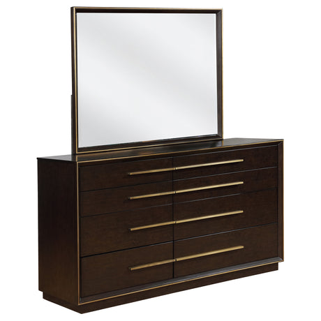 Furniture City Houma - Coaster - Durango 8-drawer Dresser with Mirror Smoked Peppercorn - 223263M