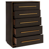 Durango 5-drawer Bedroom Chest Smoked Peppercorn