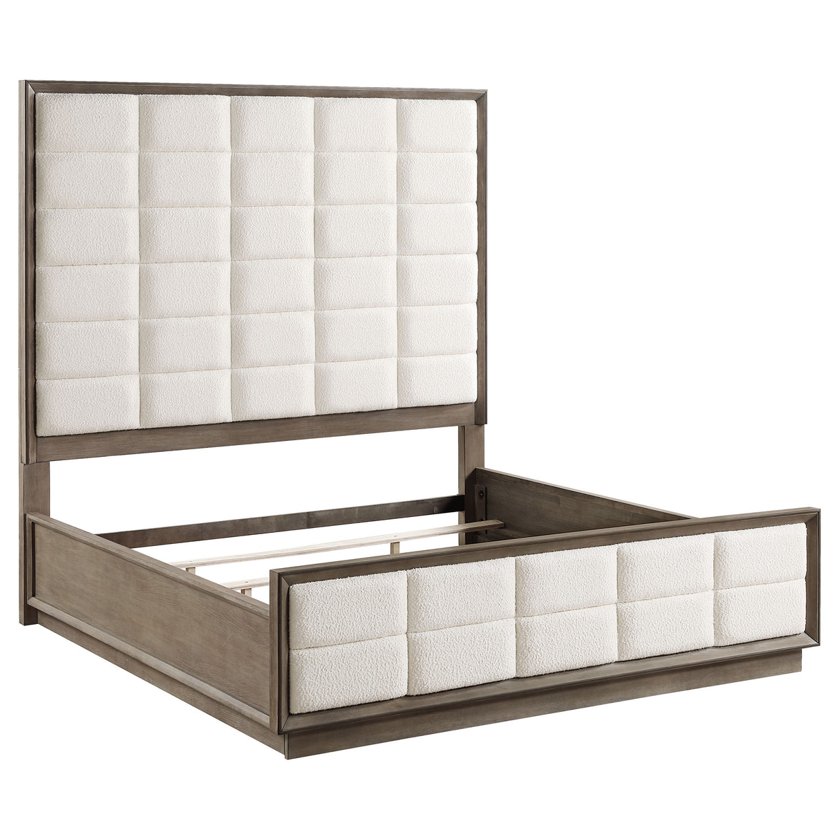 Furniture City Houma - Coaster - Durango 80-inch Eastern King Panel Bed Taupe Oak - 223271KE