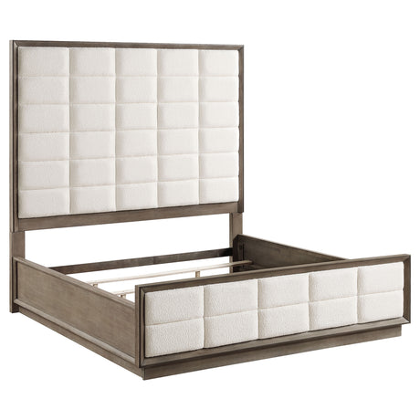 Furniture City Houma - Coaster - Durango 80-inch Eastern King Panel Bed Taupe Oak - 223271KE