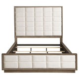 Durango 80-inch California King Panel Bed Taupe Oak