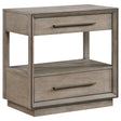 Furniture City Houma - Coaster - Durango 2-drawer Nightstand Bedside Table Taupe Oak - 223272