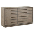 Furniture City Houma - Coaster - Durango 8-drawer Dresser Taupe Oak - 223273