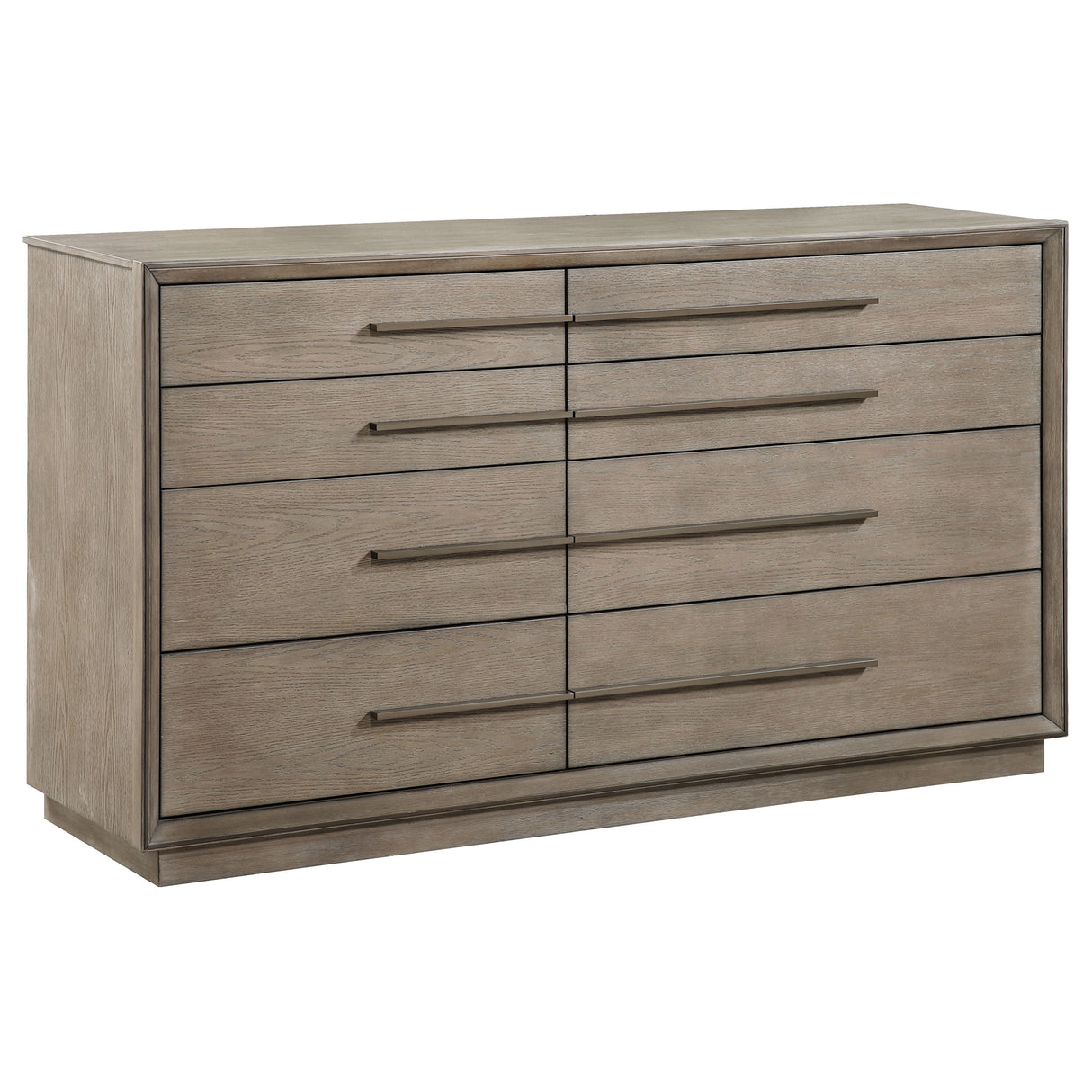 Furniture City Houma - Coaster - Durango 8-drawer Dresser Taupe Oak - 223273