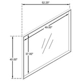 Durango Dresser Mirror Taupe Oak