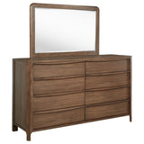 Furniture City Houma - Coaster - Maderia 8-drawer Dresser and Mirror Walnut - 223323M