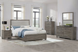 Furniture City Houma - Coaster - Wright 5-piece Eastern King Bedroom Set Brown Oak - 223341KE-S5