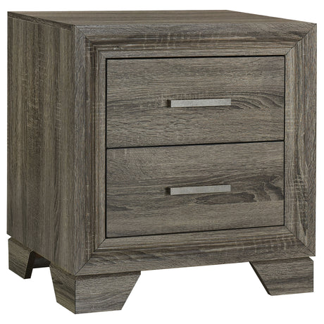 Furniture City Houma - Coaster - Wright 2-drawer Nightstand Bedside Table Brown Oak - 223342