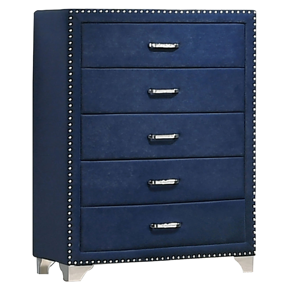 Furniture City Houma - Coaster - Melody 5-drawer Bedroom Chest Pacific Blue - 223375
