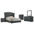 Furniture City Houma - Coaster - Melody 5-piece Queen Bedroom Set Grey - 223381Q-S5