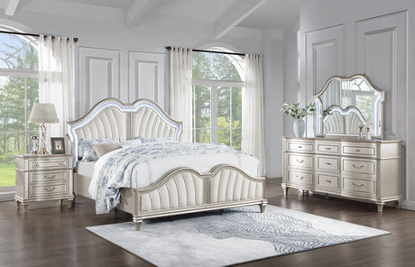 Furniture City Houma - Coaster - Evangeline 4-piece Queen Bedroom Set Silver Oak - 223391Q-S4