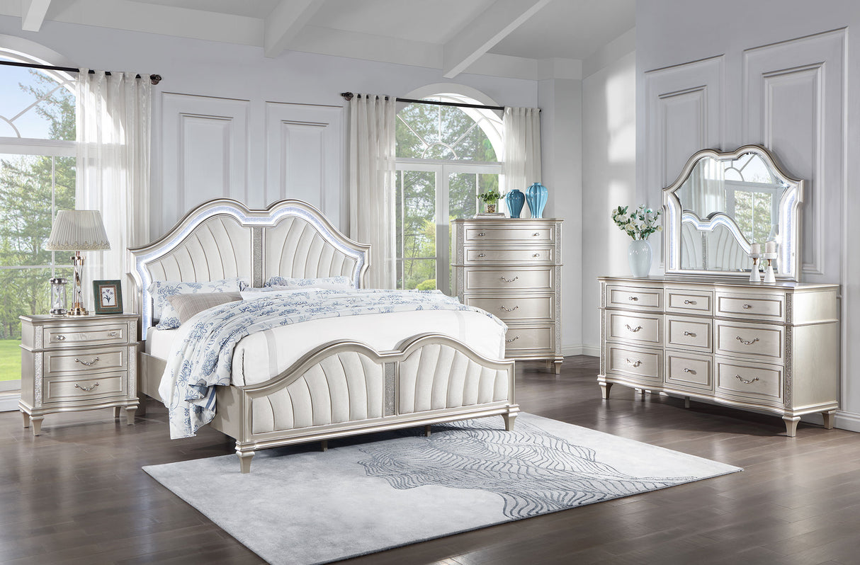 Furniture City Houma - Coaster - Evangeline 5-piece Queen Bedroom Set Silver Oak - 223391Q-S5