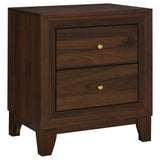 Furniture City Houma - Coaster - Welsley 2-drawer Nightstand Bedside Table Walnut - 223442
