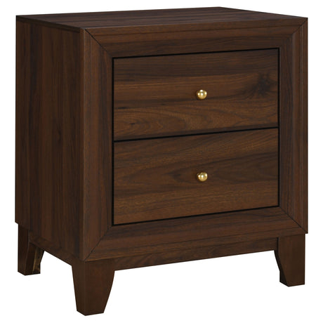 Furniture City Houma - Coaster - Welsley 2-drawer Nightstand Bedside Table Walnut - 223442