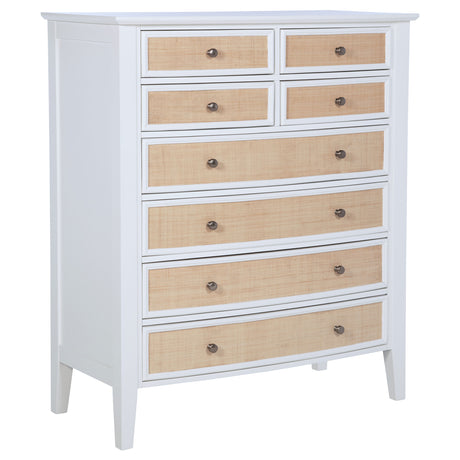 Furniture City Houma - Coaster - Bexhill 8-drawer Chest of Drawers White - 223475