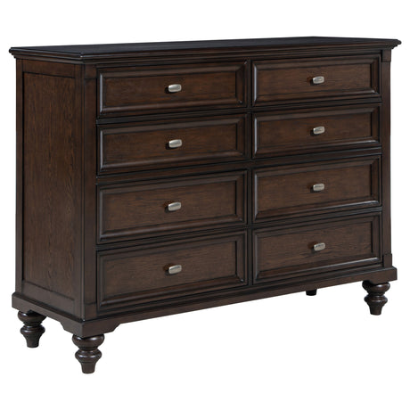 Furniture City Houma - Coaster - Andover 8-drawer Dresser Cabinet Dark Oak - 223633