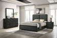 Furniture City Houma - Coaster - Cavelle 4-piece Queen Bedroom Set Black - 223661Q-S4