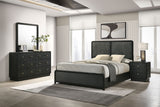 Furniture City Houma - Coaster - Cavelle 4-piece Queen Bedroom Set Black - 223661Q-S4