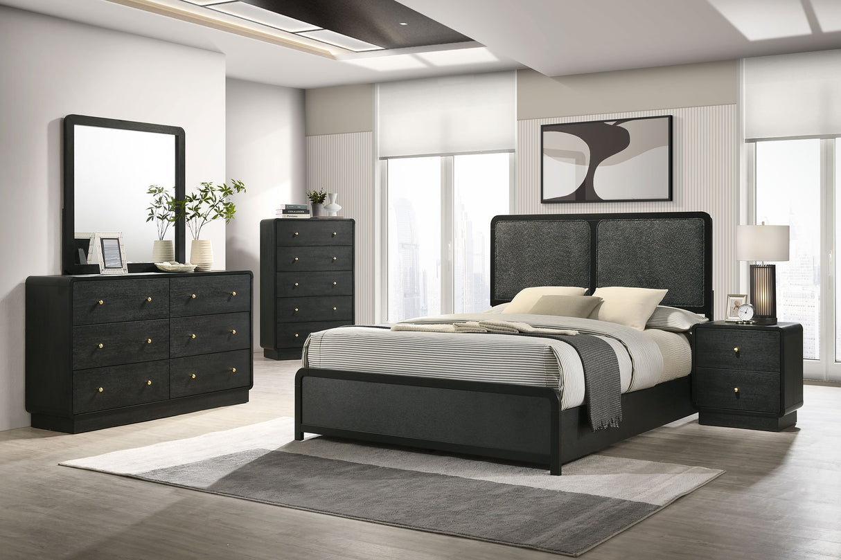 Furniture City Houma - Coaster - Cavelle 5-piece Queen Bedroom Set Black - 223661Q-S5