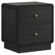 Furniture City Houma - Coaster - Cavelle 2-drawer Nightstand Bedside Table Black - 223662
