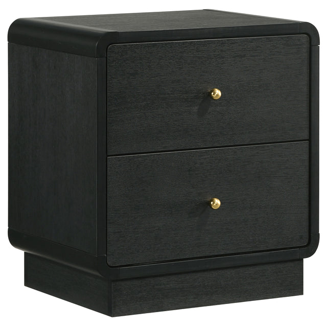Furniture City Houma - Coaster - Cavelle 2-drawer Nightstand Bedside Table Black - 223662