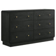 Furniture City Houma - Coaster - Cavelle 6-drawer Dresser Cabinet Black - 223663