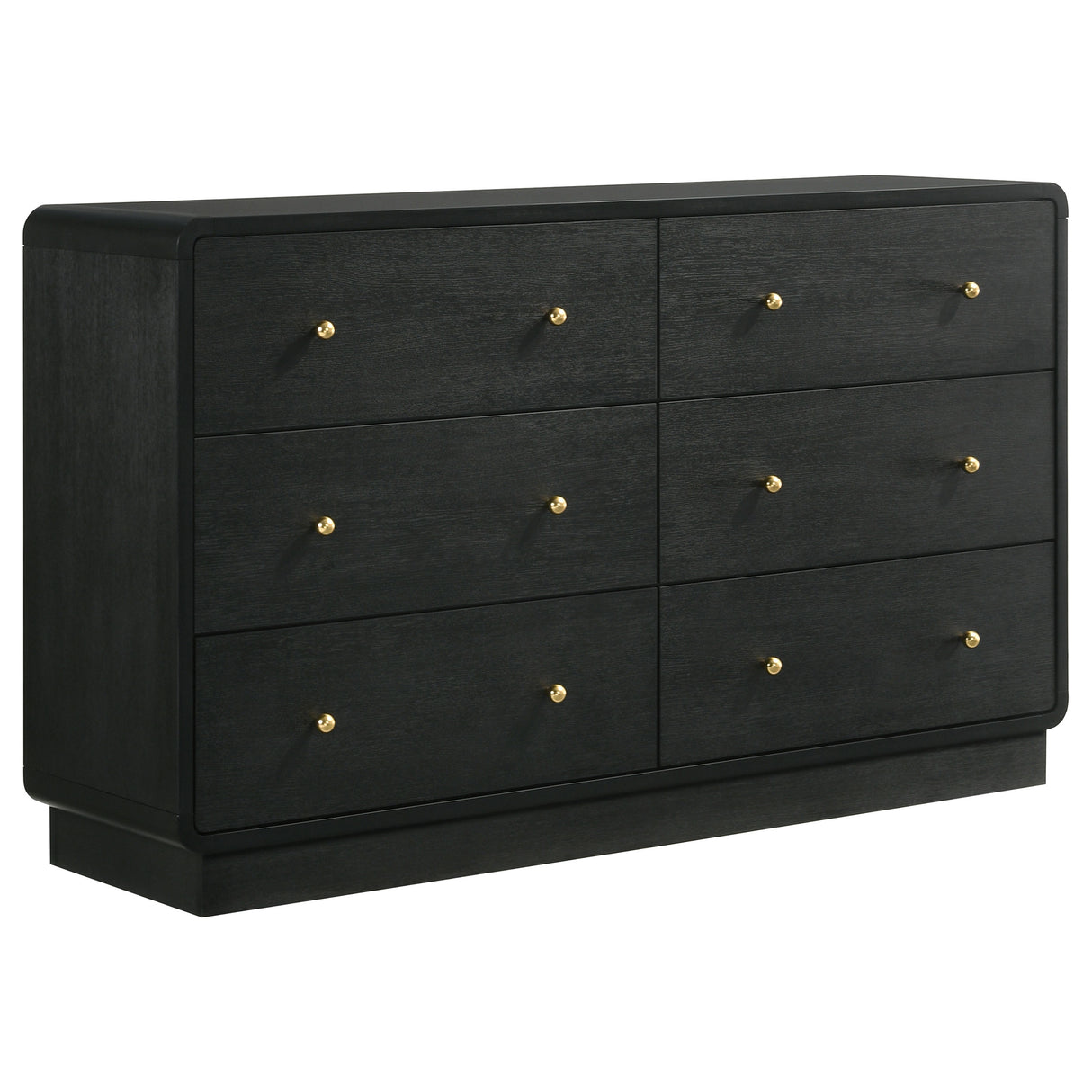 Furniture City Houma - Coaster - Cavelle 6-drawer Dresser Cabinet Black - 223663