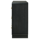 Cavelle 6-drawer Dresser Cabinet Black