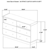 Cavelle 6-drawer Dresser Cabinet Black