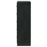 Cavelle 5-drawer Chest of Drawers Black