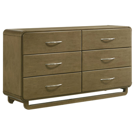 Furniture City Houma - Coaster - Amsbury 6-drawer Dresser Cabinet Nutmeg - 224273