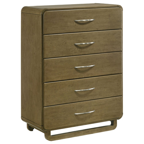Furniture City Houma - Coaster - Amsbury 5-drawer Chest of Drawers Nutmeg - 224275