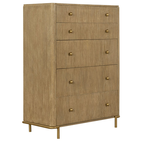 Furniture City Houma - Coaster - Arini 5-drawer Bedroom Chest Sand Wash - 224305