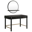 Furniture City Houma - Coaster - Arini 2-piece Makeup Vanity Table and Mirror Set Black - 224337-SET
