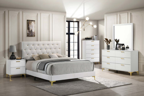 Furniture City Houma - Coaster - Kendall 5-piece California King Bedroom Set White - 224401KW-S5