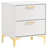 Furniture City Houma - Coaster - Kendall 2-drawer Nightstand White - 224402