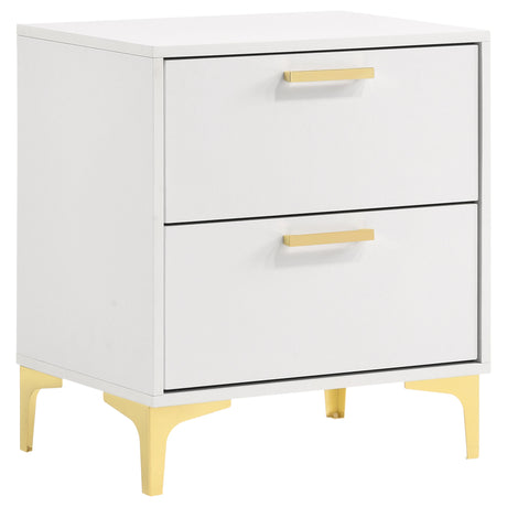 Furniture City Houma - Coaster - Kendall 2-drawer Nightstand White - 224402