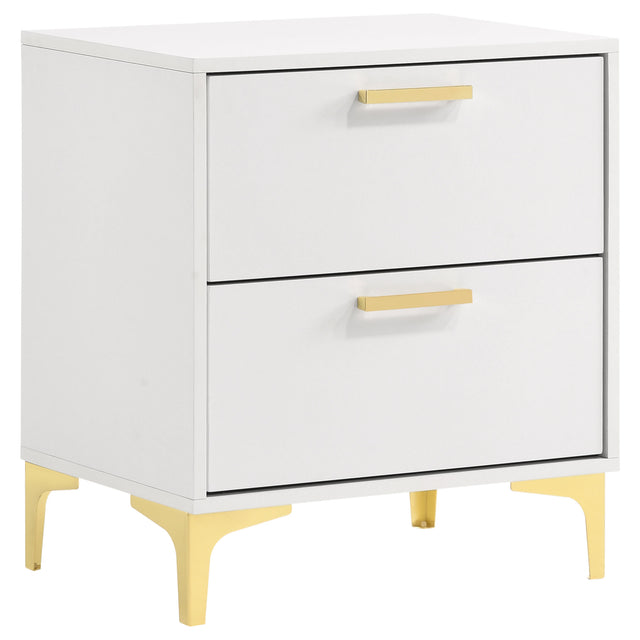 Furniture City Houma - Coaster - Kendall 2-drawer Nightstand White - 224402