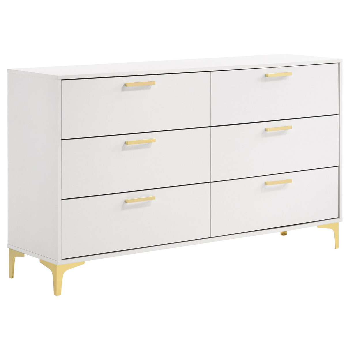 Furniture City Houma - Coaster - Kendall 6-drawer Dresser White - 224403