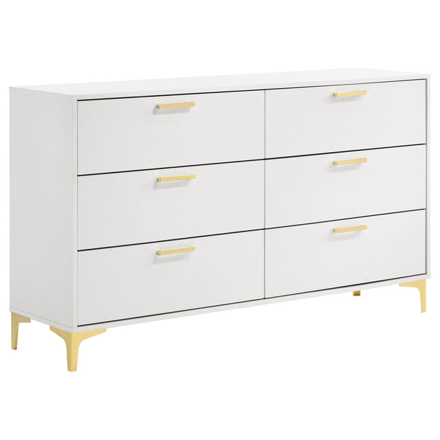 Furniture City Houma - Coaster - Kendall 6-drawer Dresser White - 224403
