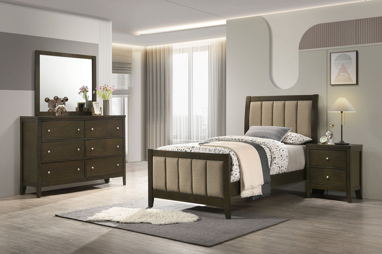 Furniture City Houma - Coaster - Wilkes 4-piece Twin Bedroom Set Dark Cocoa - 224421T-S4