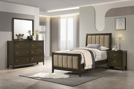 Furniture City Houma - Coaster - Wilkes 4-piece Twin Bedroom Set Dark Cocoa - 224421T-S4